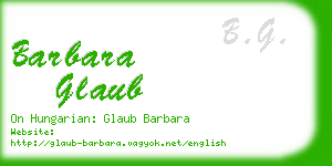 barbara glaub business card